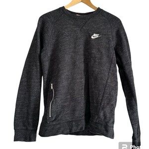 Nike Legacy Crewneck Sweatshirt Mens Black Heather Size Small